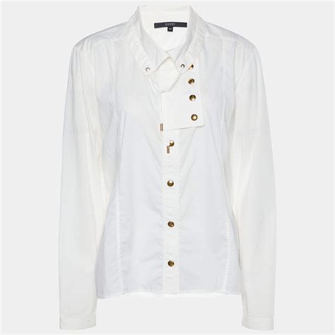 gucci womens button|Gucci long sleeve button up.